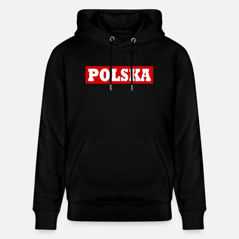 Polska - Sweat à capuche bio CRUISER Stanley/Stella Unisexe - noir