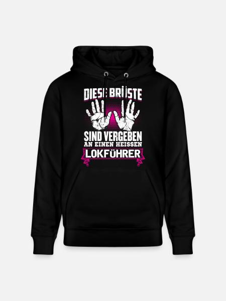 LOKFÜHRER - Brüste - Stanley/Stella Unisex Bio-Hoodie CRUISER  - Schwarz