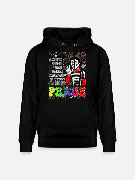Frieden ist das Wichtigste - Stanley/Stella Unisex Bio-Hoodie CRUISER - Schwarz
