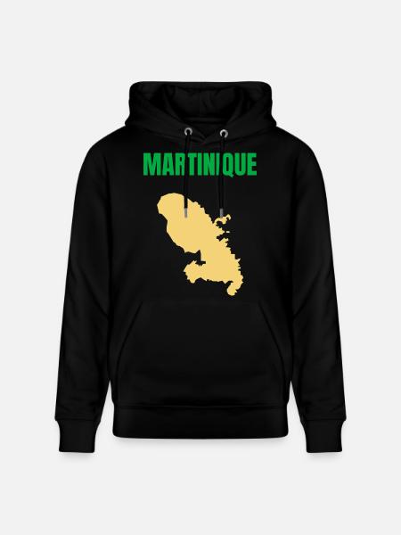Martinique – West Indies T-shirt - Stanley/Stella CRUISER Unisex Organic Hoodie - black