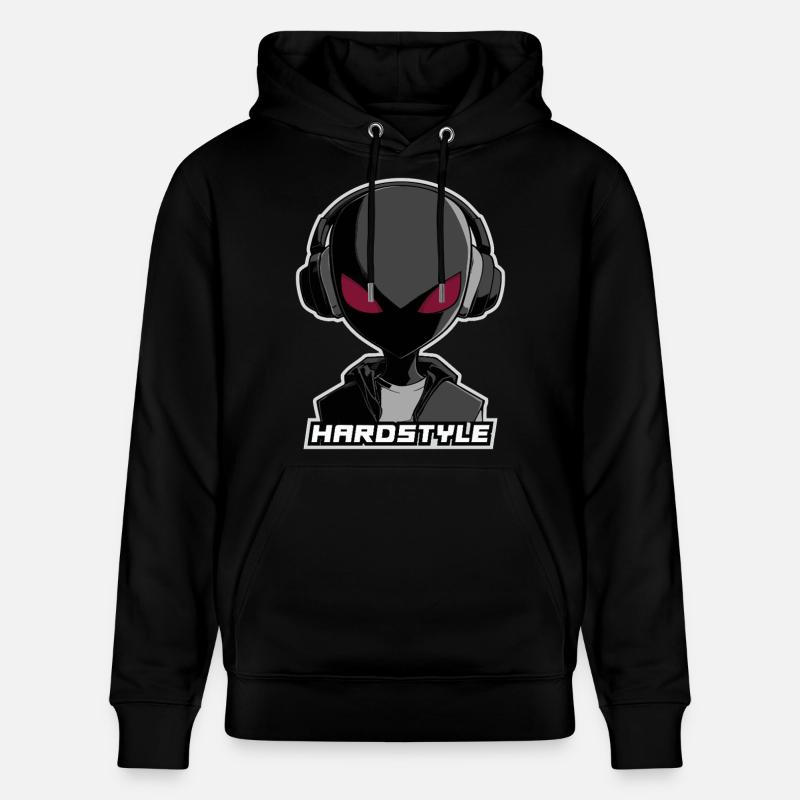 Hardstyle Alien – Conception musicale au casque - Sweat à capuche bio CRUISER Stanley/Stella Unisexe - noir