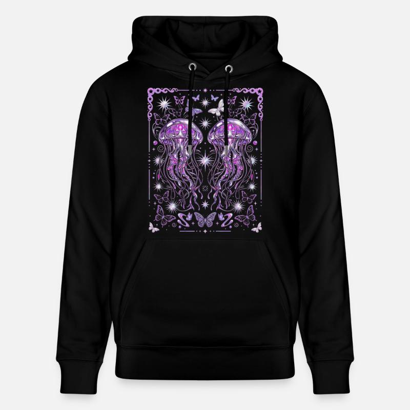 Graphique esthétique de méduse Y2K - Sweat à capuche bio CRUISER Stanley/Stella Unisexe - noir