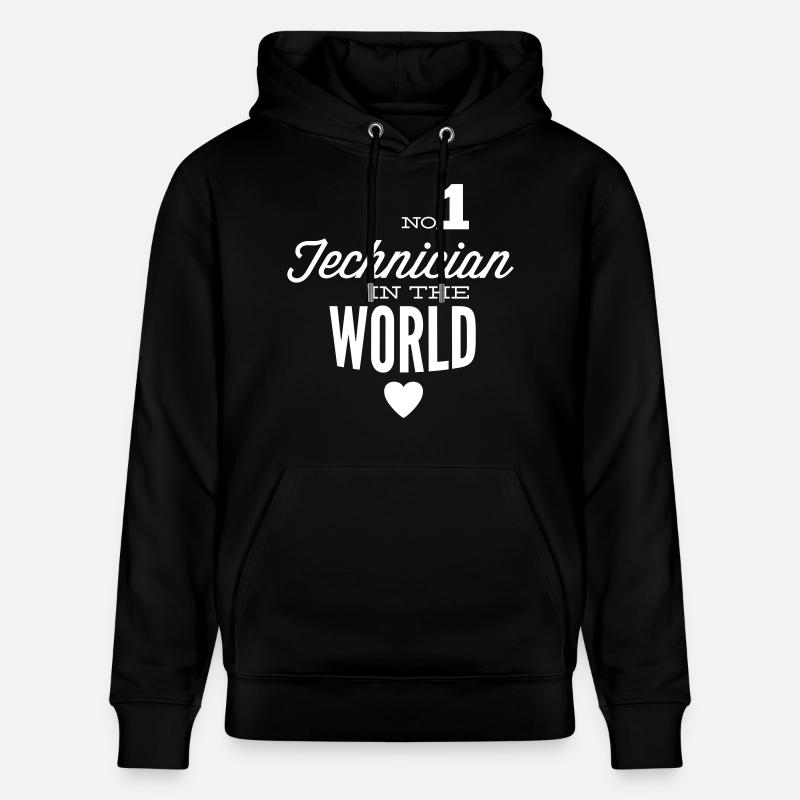 Bester Techniker der Welt - Stanley/Stella Unisex Bio-Hoodie CRUISER  - Schwarz