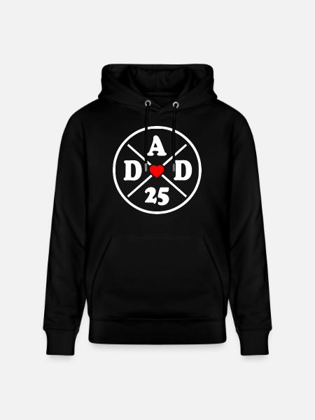 Dad 2025 - Stanley/Stella CRUISER Unisex Organic Hoodie - black