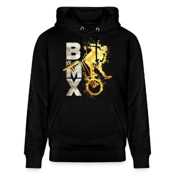 BMX - BMX - BMX - Fahrrad - BMX Vélo - Sweat à capuche bio CRUISER Stanley/Stella Unisexe - noir - Devant - Alina (178cm) & Michal (187cm)
