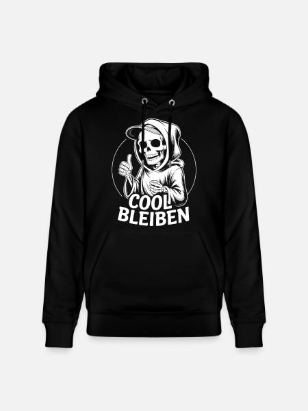 Skeleton Thumbs Up – Stay Cool - Stanley/Stella CRUISER Unisex Organic Hoodie - black