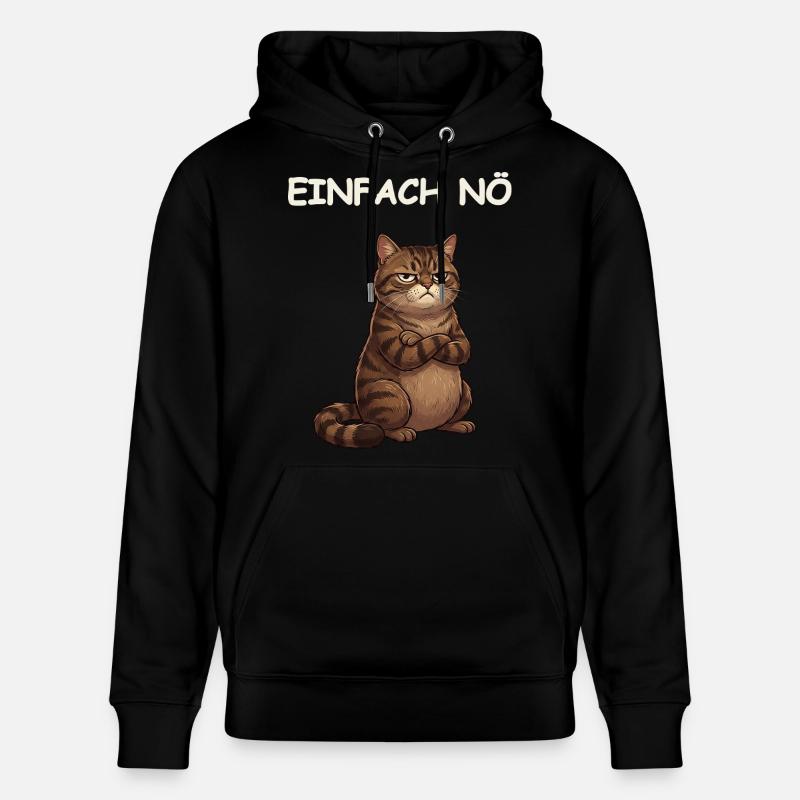 Drôle de dicton de chat - Sweat à capuche bio CRUISER Stanley/Stella Unisexe - noir