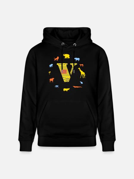 africa v - Stanley/Stella CRUISER Unisex Organic Hoodie - black