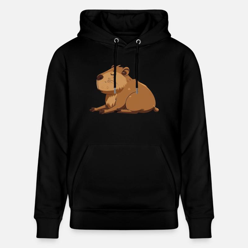 Capybara - Sweat à capuche bio CRUISER Stanley/Stella Unisexe - noir