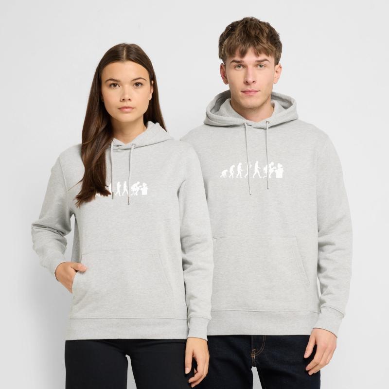 Evolution Computer Nerd! PC Nerd! IT! Technology! Stanley/Stella CRUISER Unisex Organic Hoodie