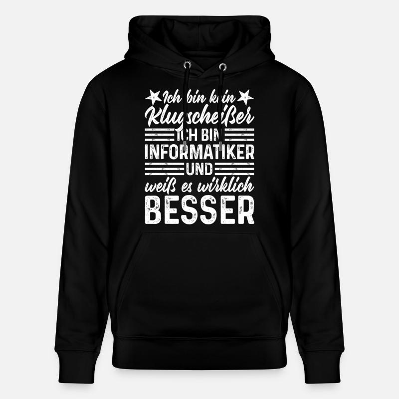 Informatiker - Stanley/Stella Unisex Bio-Hoodie CRUISER  - Schwarz