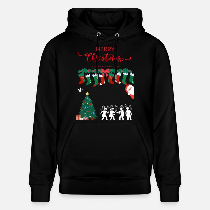 Joyeux Noël - Sweat à capuche bio CRUISER Stanley/Stella Unisexe - noir