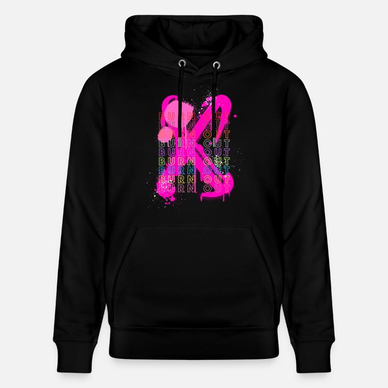 BURN OUT - Sweat à capuche bio CRUISER Stanley/Stella Unisexe - noir