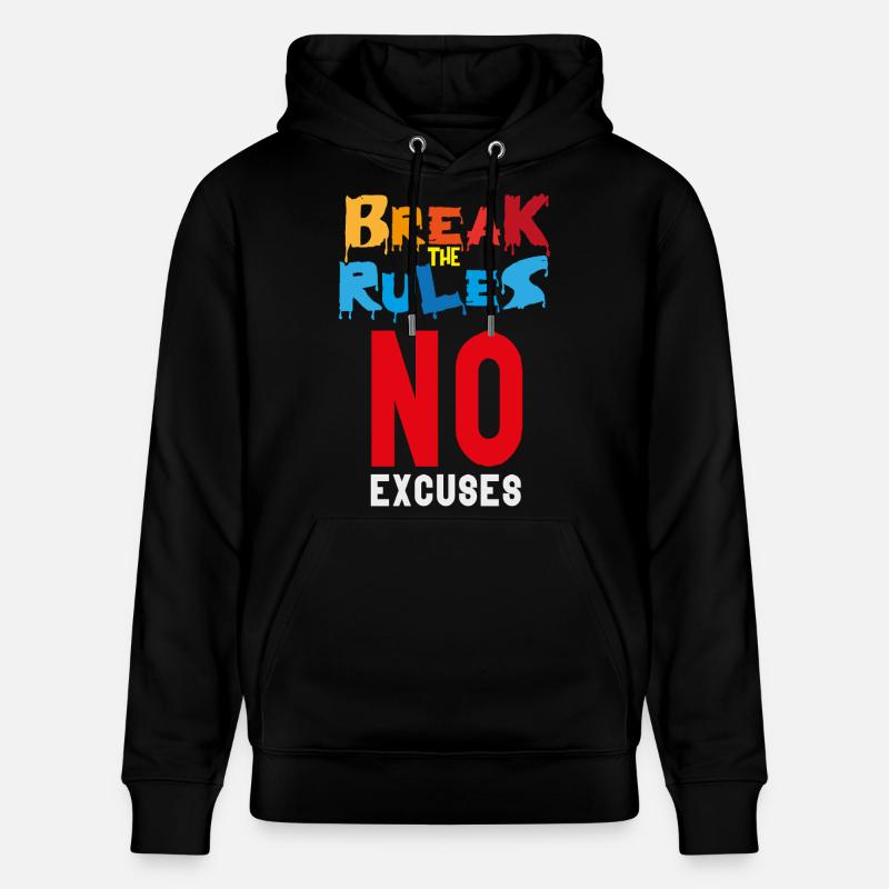 Brechen Sie die Regeln - Stanley/Stella Unisex Bio-Hoodie CRUISER  - Schwarz