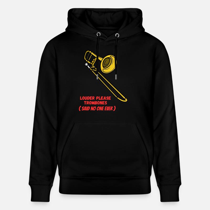 Louder_please_Trombones - Sweat à capuche bio CRUISER Stanley/Stella Unisexe - noir