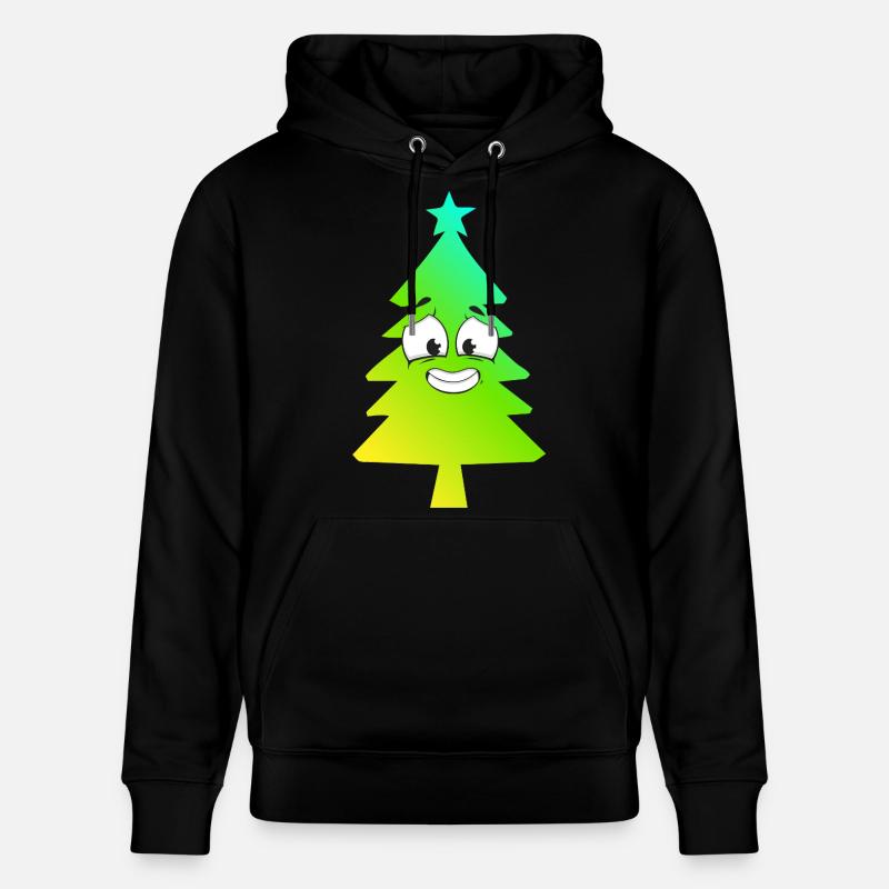 Arbre de Noël Gradient Sourire - Sweat à capuche bio CRUISER Stanley/Stella Unisexe - noir