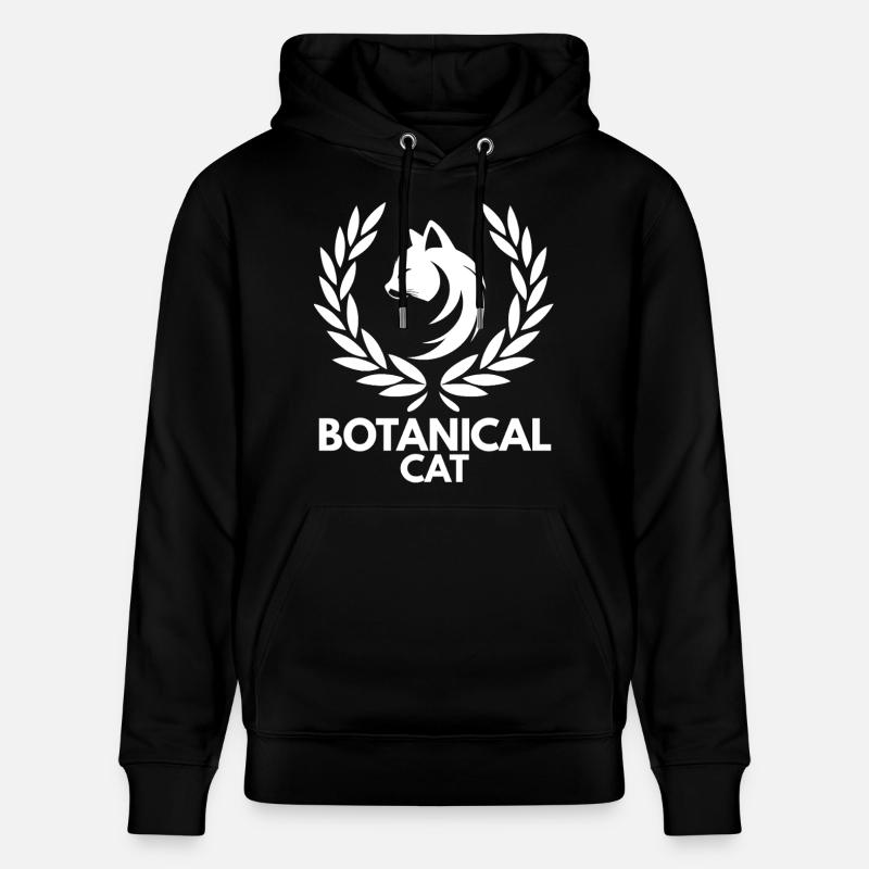 Chat Botanique - Sweat à capuche bio CRUISER Stanley/Stella Unisexe - noir