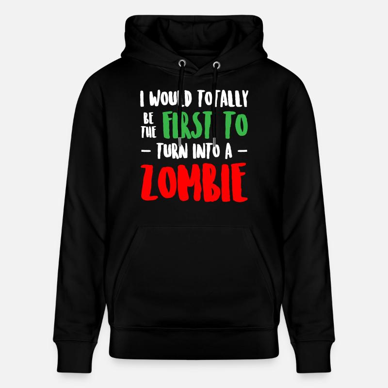 Drôle de zombie - Sweat à capuche bio CRUISER Stanley/Stella Unisexe - noir