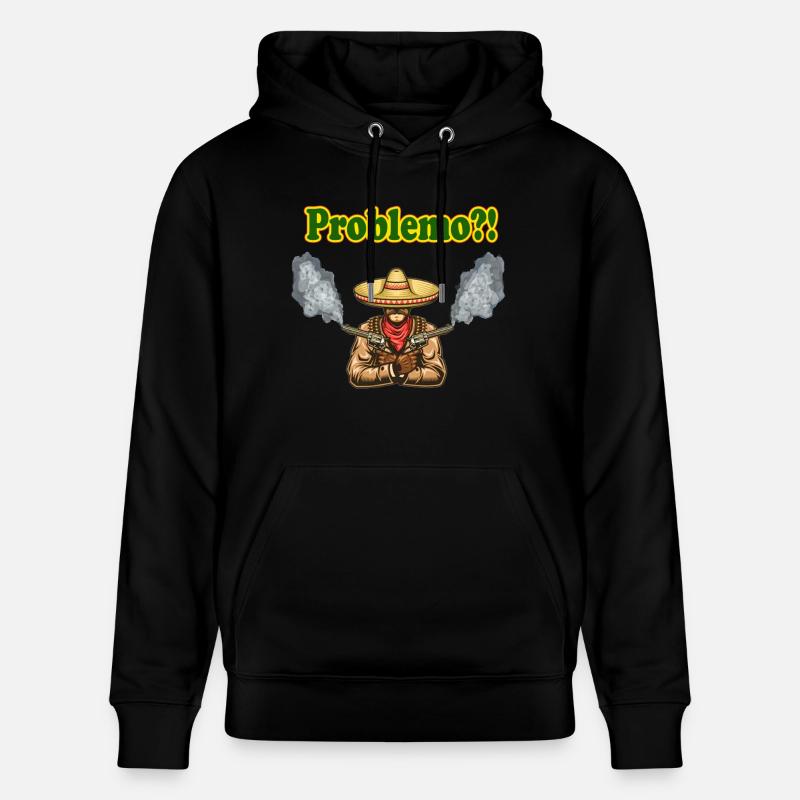 Mexiko, mexican geschenk, geschenkidee, problemo - Stanley/Stella Unisex Bio-Hoodie CRUISER  - Schwarz