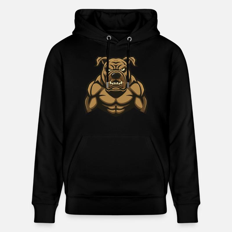 Mastiff Chien Muscles Musculation - Sweat à capuche bio CRUISER Stanley/Stella Unisexe - noir