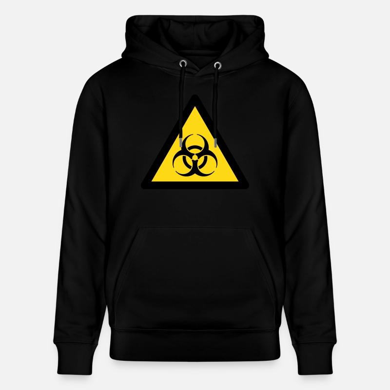 Gefahrensymbol - Biohazard (2-farbig) - Stanley/Stella Unisex Bio-Hoodie CRUISER  - Schwarz