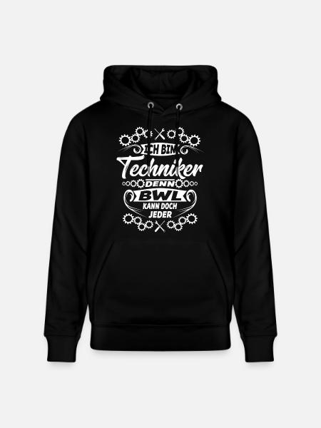 Techniker Technik Mechaniker - Stanley/Stella Unisex Bio-Hoodie CRUISER  - Schwarz