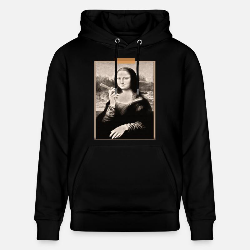 T shirt Mona Lisa Cigarette Modernisée - Sweat à capuche bio CRUISER Stanley/Stella Unisexe - noir