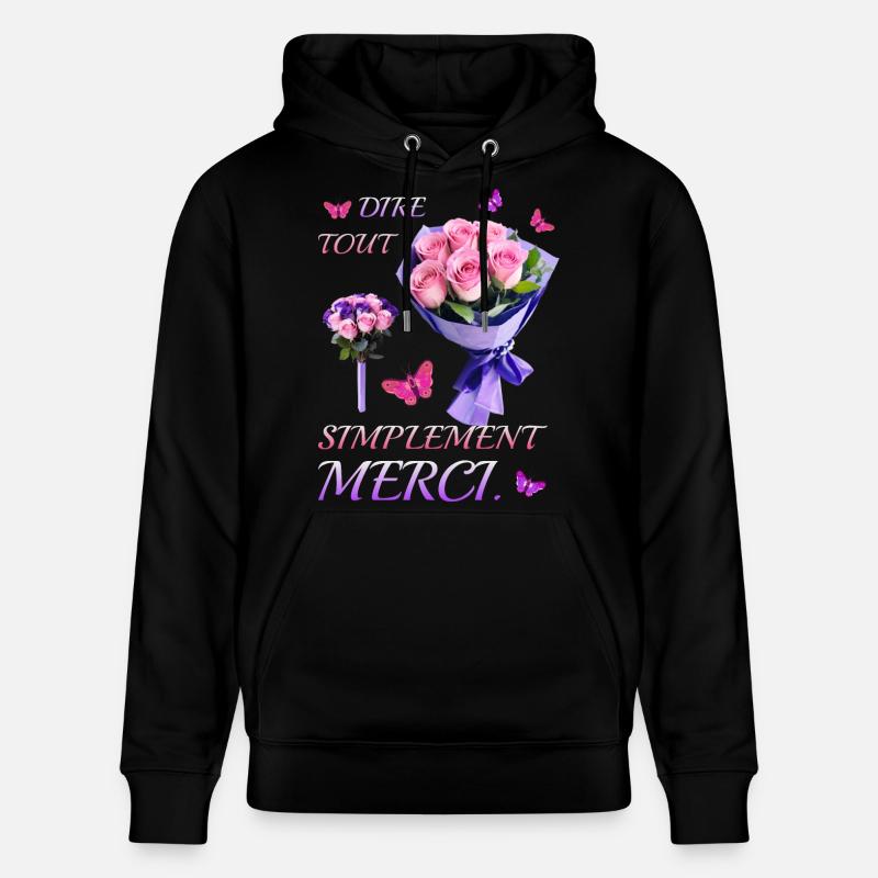 Dites simplement merci. - Sweat à capuche bio CRUISER Stanley/Stella Unisexe - noir