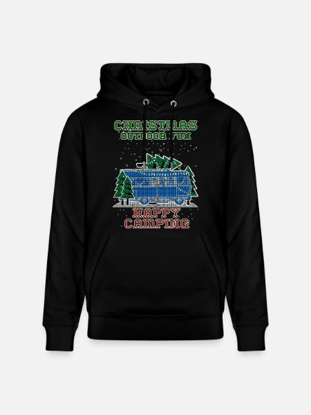 christmas Camping - Stanley/Stella Unisex Bio-Hoodie CRUISER  - Schwarz