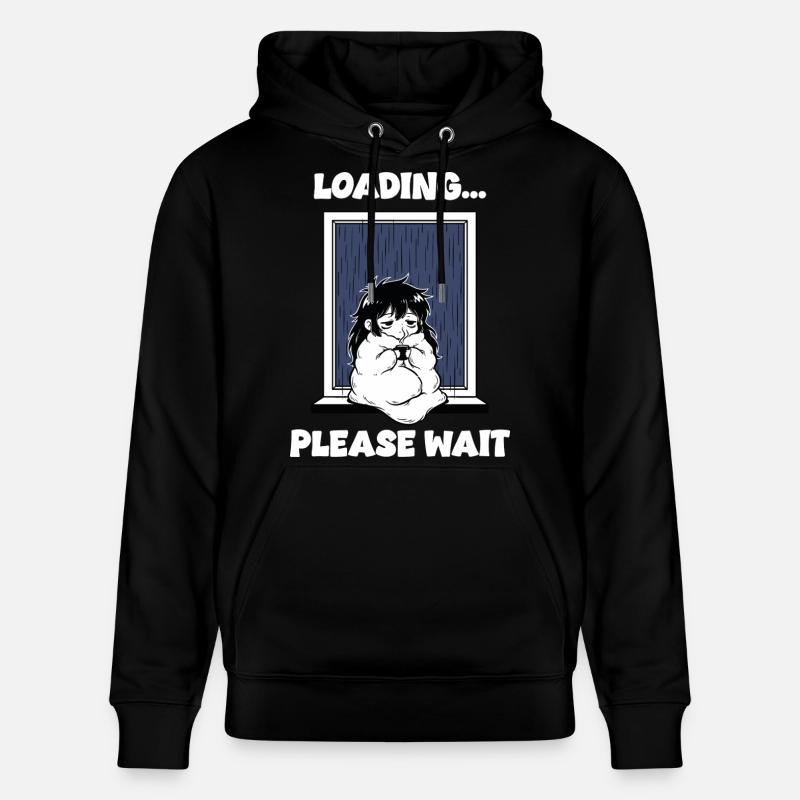 Pluie Loading Please Wait Manga Mood - Sweat à capuche bio CRUISER Stanley/Stella Unisexe - noir