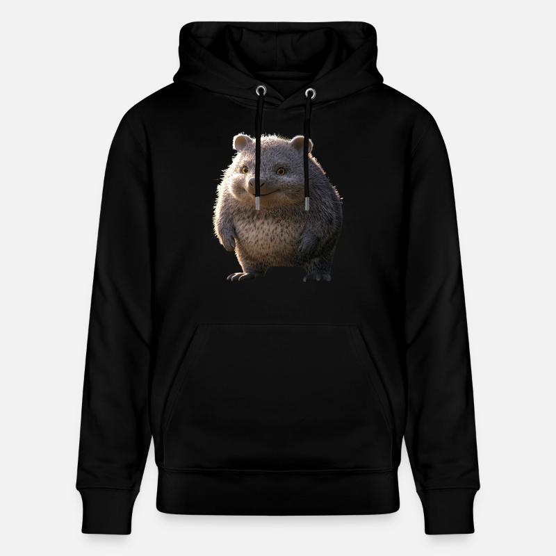 Wombat Australie Marsupial Mignon Wombat - Sweat à capuche bio CRUISER Stanley/Stella Unisexe - noir