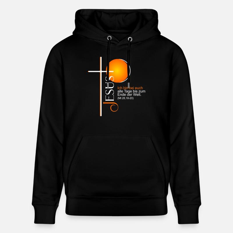 Je suis avec vous - Sweat à capuche bio CRUISER Stanley/Stella Unisexe - noir