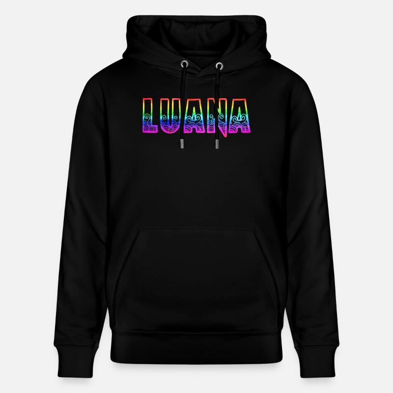 luana rs regenbogen - Stanley/Stella Unisex Bio-Hoodie CRUISER - Schwarz