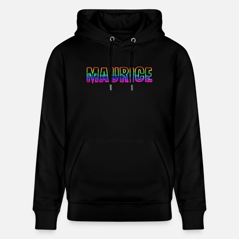 maurice rs arc-en-ciel - Sweat à capuche bio CRUISER Stanley/Stella Unisexe - noir