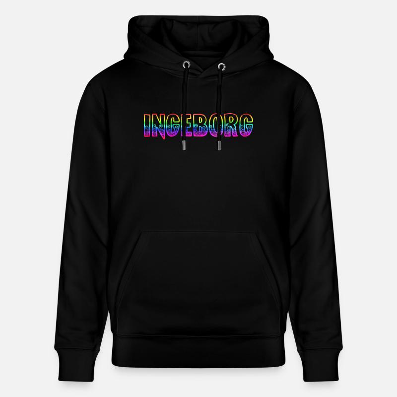 ingeborg rs arc-en-ciel - Sweat à capuche bio CRUISER Stanley/Stella Unisexe - noir