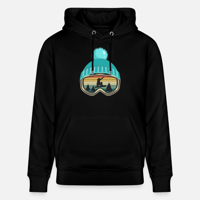Snowboard Snowboard Snowboarder cadeau - Sweat à capuche bio CRUISER Stanley/Stella Unisexe - noir