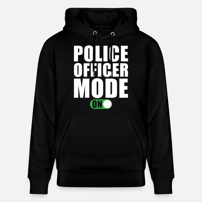 Mode Policier Un policier - Sweat à capuche bio CRUISER Stanley/Stella Unisexe - noir