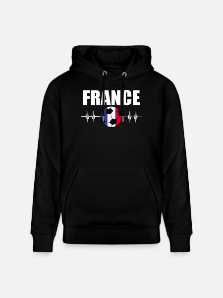 Frankreich Fußball - Stanley/Stella Unisex Bio-Hoodie CRUISER - Schwarz