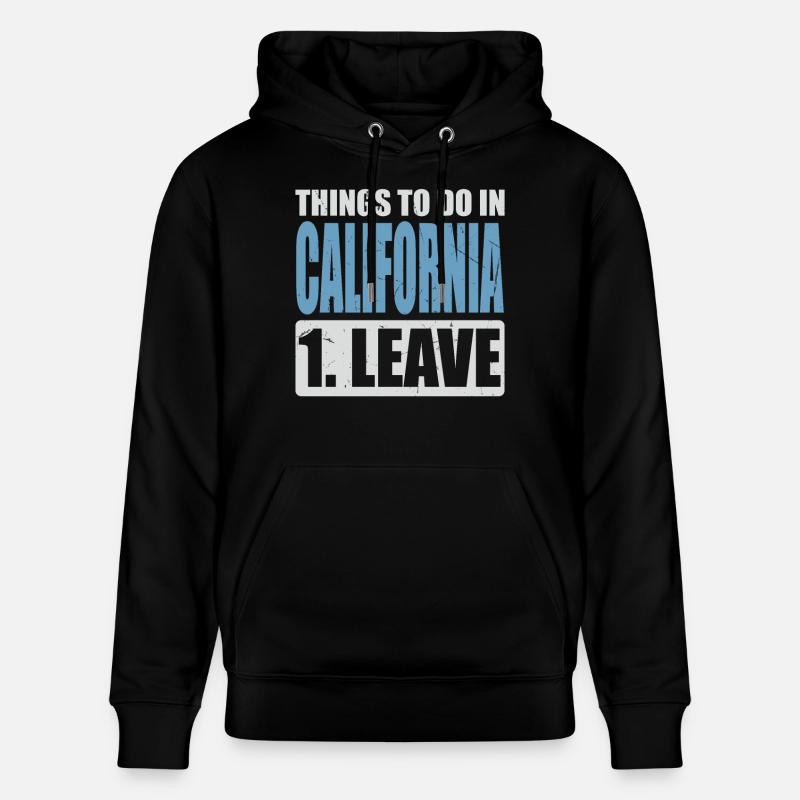 Mème californien - Sweat à capuche bio CRUISER Stanley/Stella Unisexe - noir