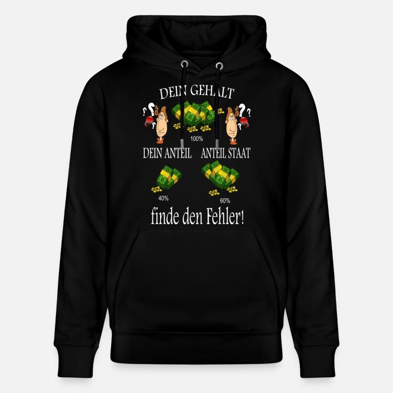 Finde den Fehler ! - Stanley/Stella Unisex Bio-Hoodie CRUISER  - Schwarz