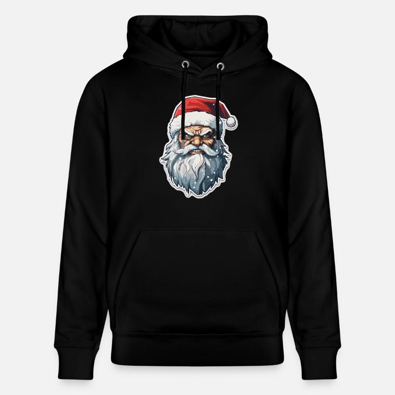 Père Noël - illustration - Sweat à capuche bio CRUISER Stanley/Stella Unisexe - noir
