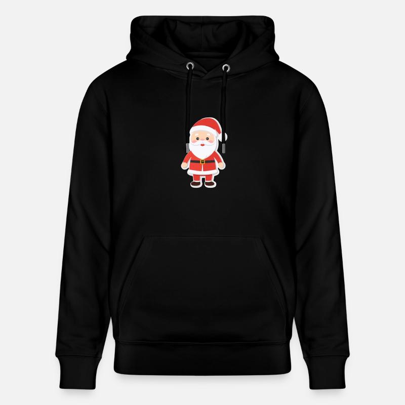 Père Noël - illustration - Sweat à capuche bio CRUISER Stanley/Stella Unisexe - noir