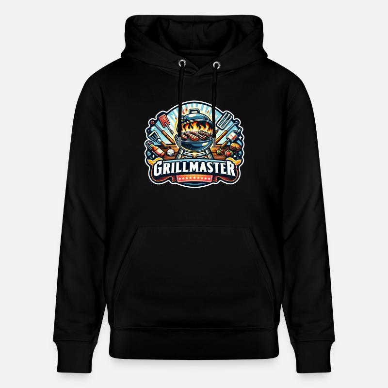 GrillMaster - Illustration de gril - Sweat à capuche bio CRUISER Stanley/Stella Unisexe - noir