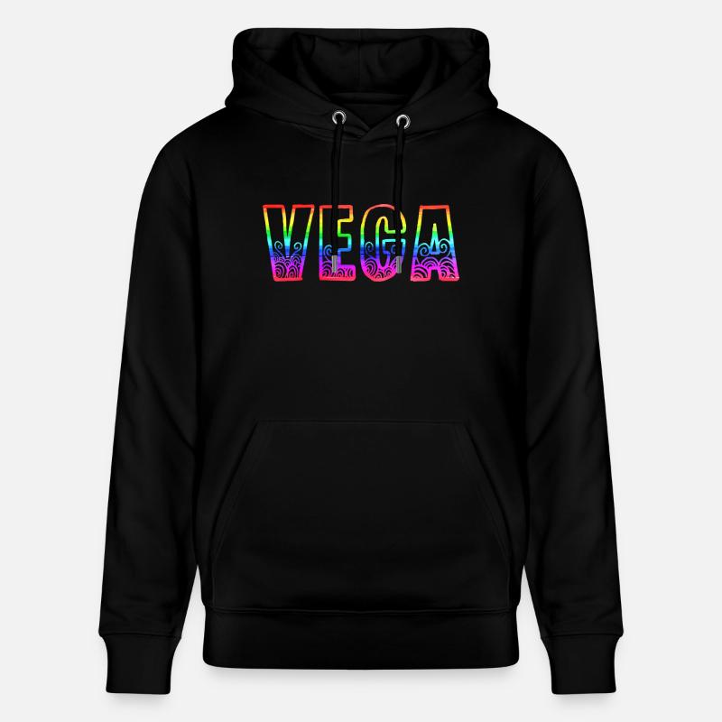 vega rs arc-en-ciel - Sweat à capuche bio CRUISER Stanley/Stella Unisexe - noir