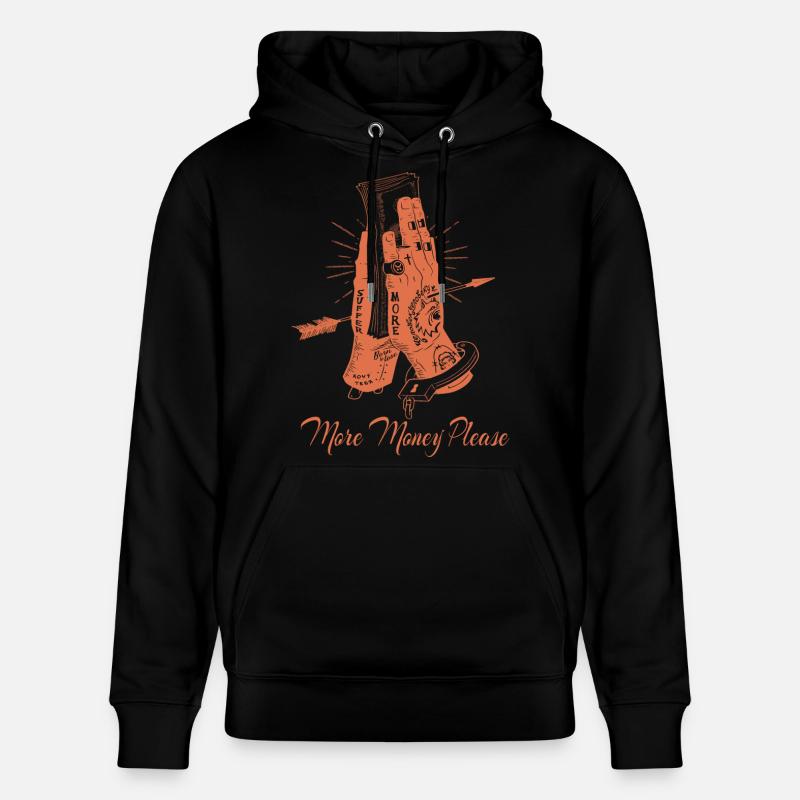 Plus d'argent s'il vous plaît - Sweat à capuche bio CRUISER Stanley/Stella Unisexe - noir