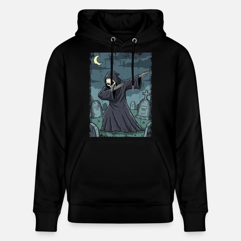 Faucheuse dans le cimetière nocturne - Sweat à capuche bio CRUISER Stanley/Stella Unisexe - noir