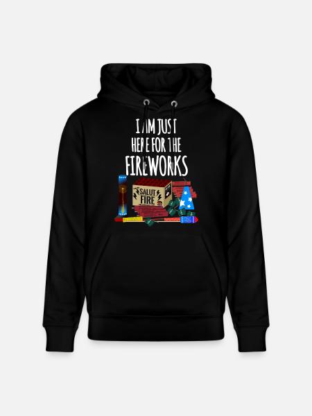Pyro Lustiger Spruch Feuerwerk Silvester - Stanley/Stella Unisex Bio-Hoodie CRUISER  - Schwarz