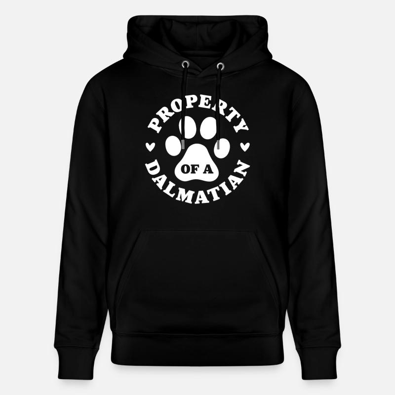 Eigentum eines Dalmatiners - Stanley/Stella Unisex Bio-Hoodie CRUISER  - Schwarz
