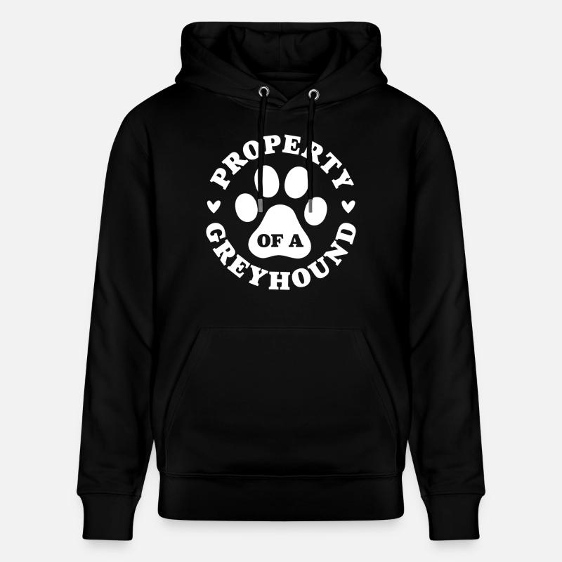 Eigentum eines Windhundes - Stanley/Stella Unisex Bio-Hoodie CRUISER  - Schwarz