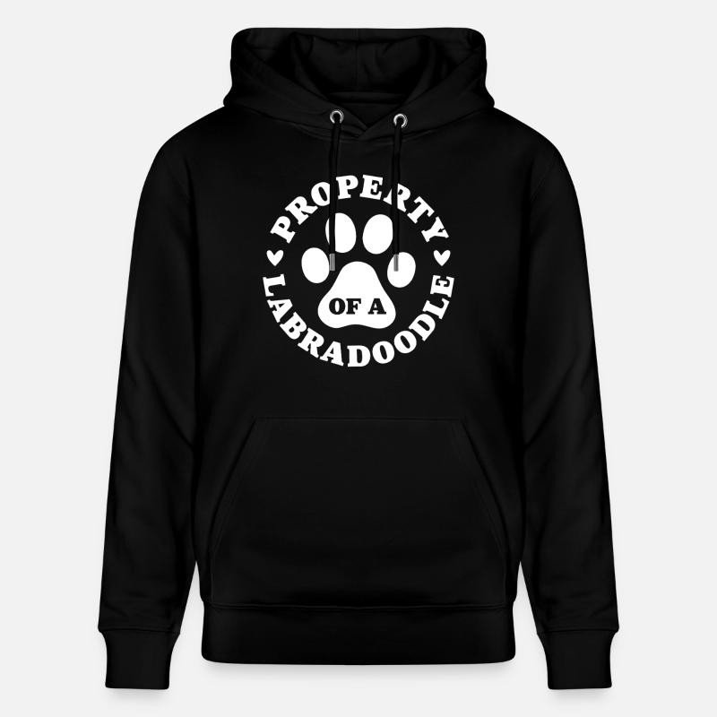 Propriété d’un Labradoodle - Sweat à capuche bio CRUISER Stanley/Stella Unisexe - noir